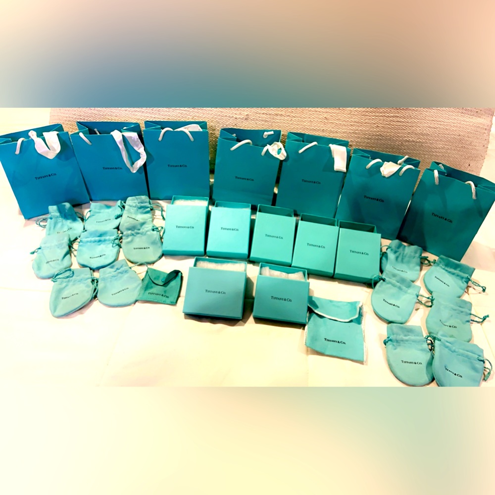 Tiffany gift box/bag lot.